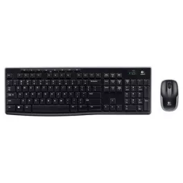   Egér- és billentyűzet készlet, vezeték nélküli, USB, HUN, LOGITECH "MK270", fekete