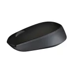 Egér, vezeték nélküli, optikai, közepes méret, USB, LOGITECH "M171", fekete