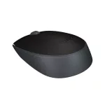 Egér, vezeték nélküli, optikai, közepes méret, USB, LOGITECH "M171", fekete