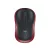 Egér, vezeték nélküli, optikai, közepes méret, USB, LOGITECH "M185", piros