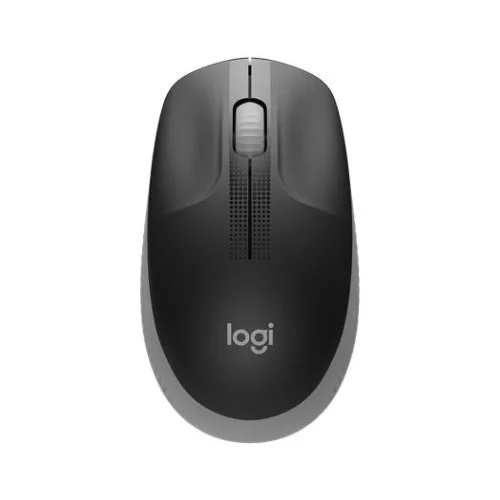Egér, vezeték nélküli, optikai, USB, LOGITECH, "M190", fekete