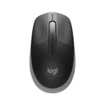 Egér, vezeték nélküli, optikai, USB, LOGITECH, "M190", szürke