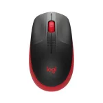 Egér, vezeték nélküli, optikai, USB, LOGITECH, "M190", piros
