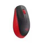 Egér, vezeték nélküli, optikai, USB, LOGITECH, "M190", piros