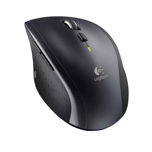 Egér, vezeték nélküli, lézeres, normál méret, USB, LOGITECH "M705 Marathon", fekete