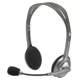   Fejhallgató, mikrofonnal, LOGITECH "H110", szürke