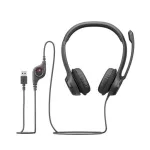Fejhallgató, mikrofonnal, USB csatlakozás, LOGITECH "H390"