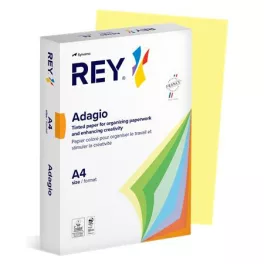   Másolópapír, színes, A4, 160 g, REY "Adagio", pasztell sárga
