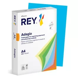   Másolópapír, színes, A4, 80 g, REY "Adagio", intenzív kék
