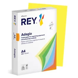   Másolópapír, színes, A4, 80 g, REY "Adagio", intenzív sárga
