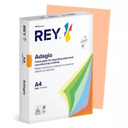   Másolópapír, színes, A4, 80 g, REY "Adagio", pasztell lazac
