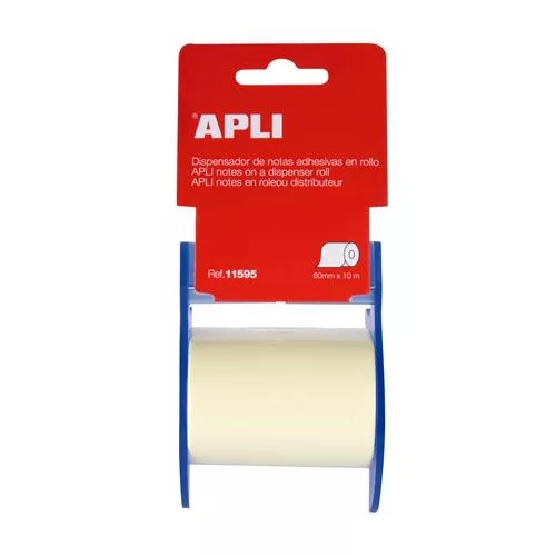 Öntapadó jegyzetpapír tekercsben, APLI, 60 mm x 10 m