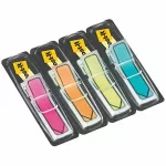 Jelölőcímke, műanyag, 5x20 lap, 11,9x43,2 mm, nyíl, 3M POSTIT, vegyes