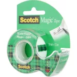 Ragasztószalag, adagolón, kézi, 19 mm x 7,5 m, 3M SCOTCH "Magic Tape 810"