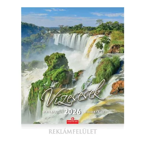 Naptár, fali, CSG "Vízesések"