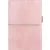 Kalendárium, gyűrűs, betétlapokkal, personal méret, FILOFAX, "Domino" Soft", pasztell rózsaszín