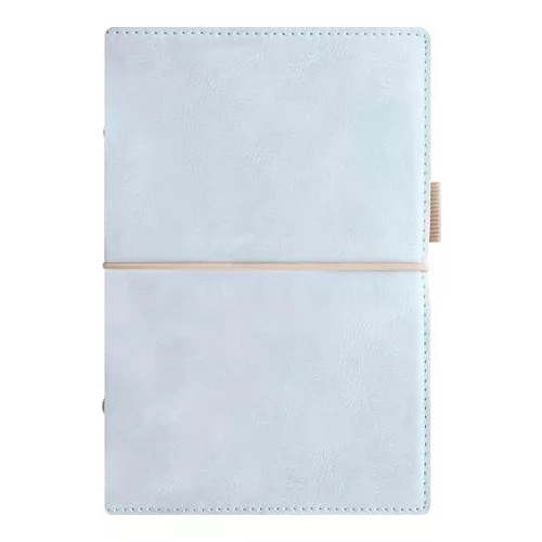 Kalendárium, gyűrűs, betétlapokkal, personal méret, FILOFAX, "Domino" Soft", pasztellkék