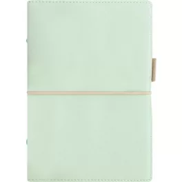   Kalendárium, gyűrűs, betétlapokkal, personal méret, FILOFAX, "Domino" Soft", pasztellzöld
