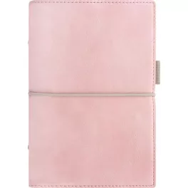   Kalendárium, gyűrűs, betétlapokkal, A5 méret, FILOFAX, "Domino" Soft", pasztell rózsaszín