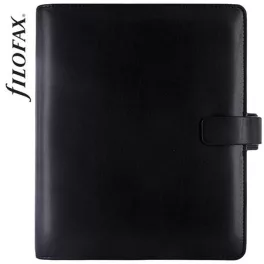   Kalendárium, gyűrűs, betétlapokkal, A5, FILOFAX "Metropol", fekete