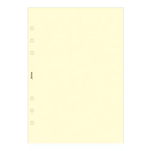 Kalendárium betét, jegyzetlap, personal méret, sima, FILOFAX, krémszín