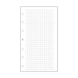   Kalendárium betét, jegyzetlap, "L", kockás, SATURNUS, fehér