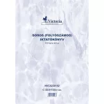 Nyomtatvány, iktatókönyv, 100 lap, A4, VICTORIA PAPER "C.5230-152"