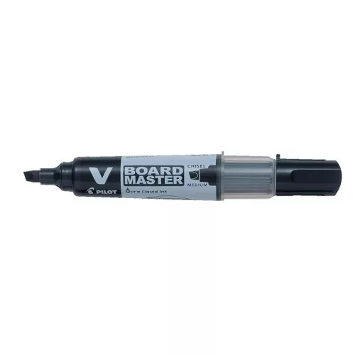 Táblamarker, 2,2-5,2 mm, vágott, PILOT "V-Board Master", fekete