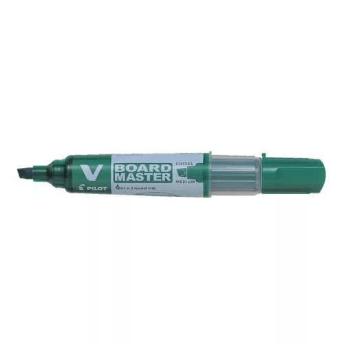 Táblamarker, 2,2-5,2 mm, vágott, PILOT "V-Board Master", zöld