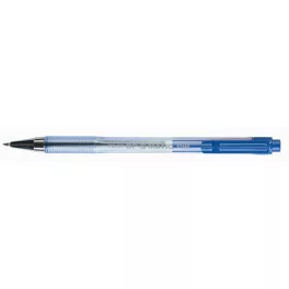  Golyóstoll, 0,27 mm, nyomógombos, átlátszó tolltest, PILOT "BP-S Matic", kék