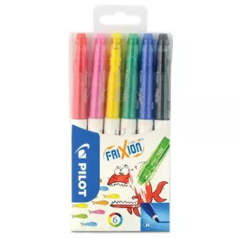   Filctoll készlet, 0,39-0,7 mm, törölhető, PILOT "Frixion Colors", 6 különböző szín