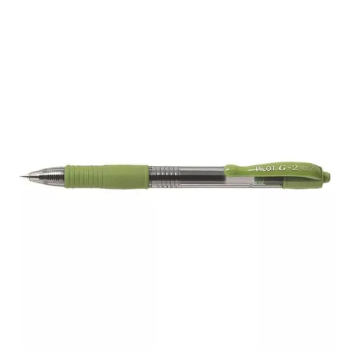 Zseléstoll, 0,32 mm, nyomógombos, PILOT "G-2", világoszöld