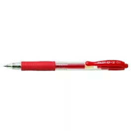   Zseléstoll, 0,25 mm, nyomógombos, PILOT "G-2", piros