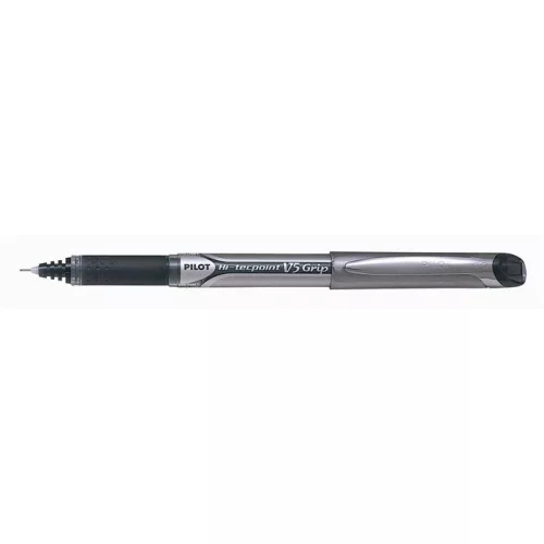 Rollertoll, 0,3 mm, tűhegyű, kupakos, PILOT "Hi-Tecpoint V5 Grip", fekete