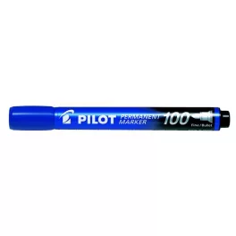   Alkoholos marker, 1 mm, kúpos, PILOT "Permanent Marker 100", kék