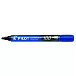 Alkoholos marker, 1 mm, kúpos, PILOT "Permanent Marker 100", kék