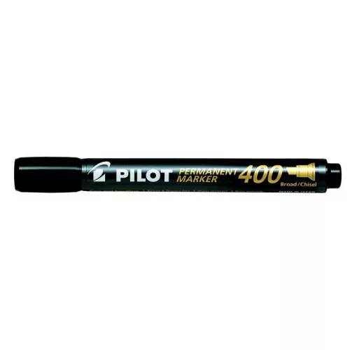 Alkoholos marker, 1,5-4 mm, vágott, PILOT "Permanent Marker 400", fekete