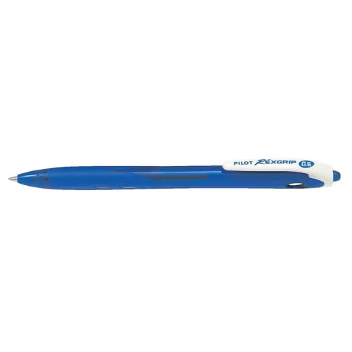 Golyóstoll, 0,18 mm, nyomógombos, PILOT "Rexgrip EF", kék