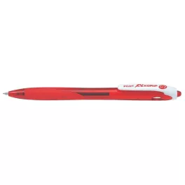   Golyóstoll, 0,22 mm, nyomógombos, PILOT "Rexgrip", piros