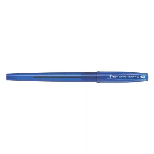 Golyóstoll, 0,22 mm, kupakos, PILOT "Super Grip G", kék