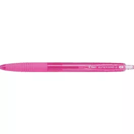   Golyóstoll, 0,22 mm, nyomógombos, PILOT "Super Grip G", rózsaszín