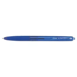   Golyóstoll, 0,22 mm, nyomógombos, PILOT "Super Grip G", kék