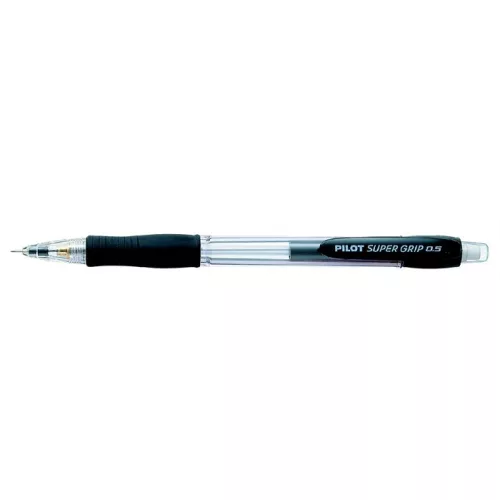 Nyomósirón, 0,5 mm, PILOT "SuperGrip", fekete
