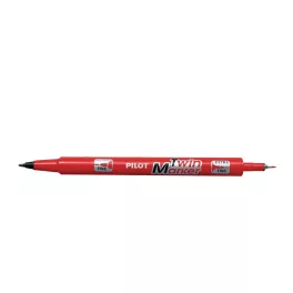   Alkoholos marker, 0,8/2 mm, kétvégű, PILOT "Twin", piros