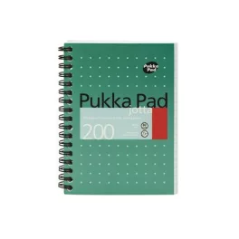   Spirálfüzet, A6, vonalas, 100 lap, PUKKA PAD, "Metallic Jotta"