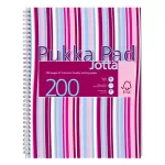 Spirálfüzet, A4+, vonalas, 100 lap, PUKKA PAD "Stripe Jotta"
