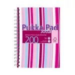 Spirálfüzet, A6, vonalas, 100 lap, PUKKA PAD "Stripe Jotta"