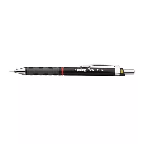 Nyomósirón, 0,35 mm, ROTRING "Tikky T", fekete