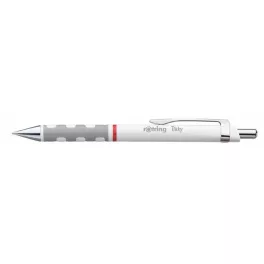   Golyóstoll, 0,8 mm, nyomógombos, fehér tolltest, ROTRING "Tikky", kék