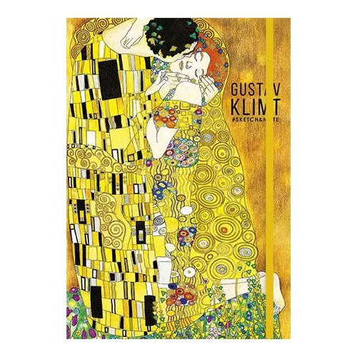 Skiccfüzet, A5, pontrácsos, 80 lap, keményfedeles, SHKOLYARYK, "Klimt&Van Gogh", vegyes